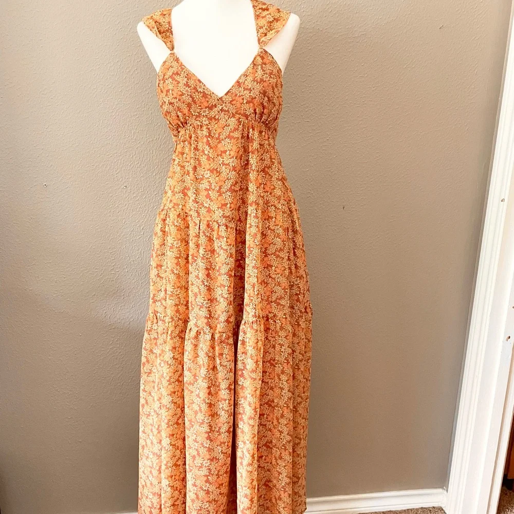 Madewell Georgette Ruffle Tiered Daisy Maxi Dress - Picture 5 of 9